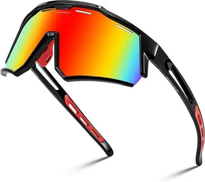 Produktbild von Sportsonnenbrille mit UV400 Schutz - Leichte Fahrradbrille für Damen und Herren