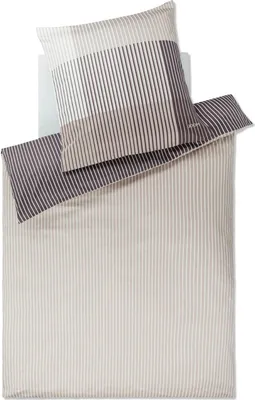 Produktbild von JOOP! Bettwäsche Divided 4113 09 Stone Mako Satin, Größe:155 cm x 220 cm