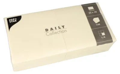 Produktbild von PAPSTAR Servietten 32.0 x 32.0 cm 2-lagig champagner