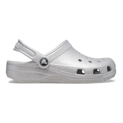 Produktbild von Crocs Classic Glitter Kids Mädchen Glitzer-Clogs Silber/Glanz (Silver Glitter), 206993-0IC