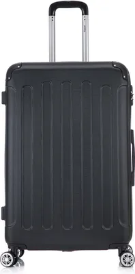Produktbild von Flexot® F-2045 Koffer Reisekoffer Hartschale Hardcase Doppeltragegriff mit Zahlenschloss Gr. XL Farbe Schwarz