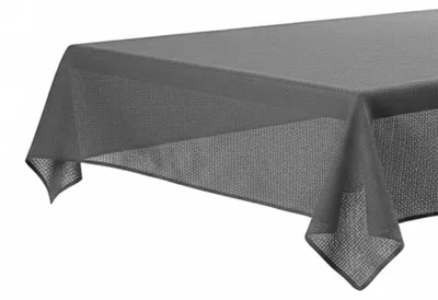Zdjęcie produktu dla Obrus ogrodowy 130 x 220 cm do ogrodu, na taras i balkon – prostokątny, wodoodporny i łatwy w pielęgnacji, kolor antracytowy