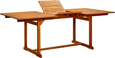 Produktbild von Garten-Esstisch (150-200)x100x75 cm Massivholz Akazie
