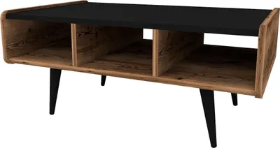Image de Table basse en bois "Line " - 90 x 56 x 40 cm - Noyer clair