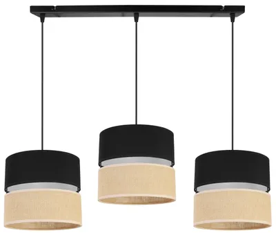 Produktbild von Hängelampe, Deckenleuchter, Lampenschirm 20cm, schwarz