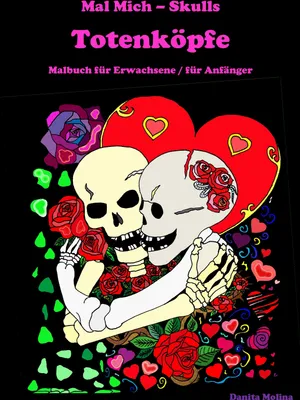 Produktbild von Mal Mich - Skulls - Malbuch für Erwachsene