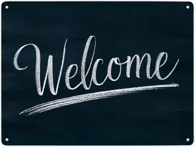 Produktbild von Welcome Metallschild XXL in 28x38 cm