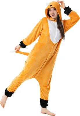 Produktbild von Katara 1744 -  Fuchs Orange S (145-155cm), Jumpsuit, Onesie, Karneval, Overall, Party, Karnevals-Kostüm, Verkleidung zum Fasching, Schlafanzug, Hausanzug, Jogginganzug, Cosplay, Tierkostüm für Erwachsene