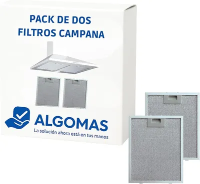 Productafbeelding van Afzuigkapfilter 26 x 32 cm, 2 stuks, aluminium, voor keuken