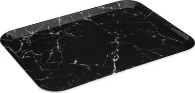 Immagine prodotto di Vassoio rettangolare 33x43cm con effetto marmo nero - 5 cinque semplicemente intelligenti