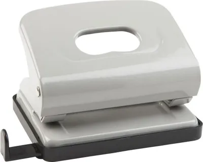 Produktbild von IDENA Metall-Locher mit Anschlagsschiene / Farbe: grau