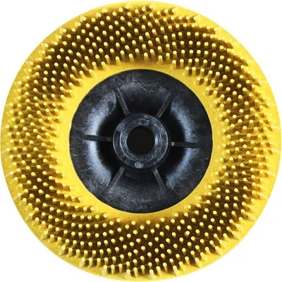 Produktbild von 3M Bristle Disc Hochleistungsscheibe 115 mm M14 - grün / gelb / weiß - verschiedene Körnung/Farben Körnung:K. 80 - gelb