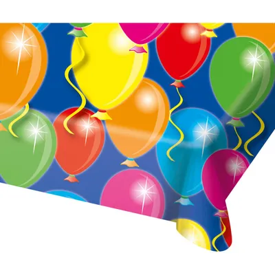 Produktbild von 1 Tischdecke Motiv : Ballons - 130 x 180 cm Kunststoff