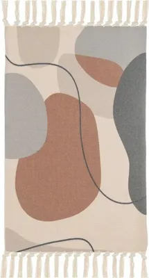 Produktbild von HowHomely | Badematte - Badvorleger - 50 x 80 cm - mehrfarbig - Boho-Stil