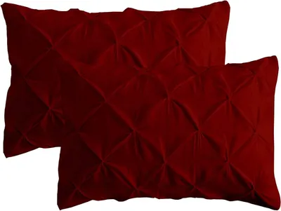 Zdjęcie produktu dla Eleganckie dekoracyjne poszewki na poduszki w kolorze bordo, zestaw 2 sztuk