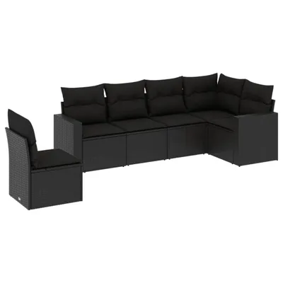 Produktbild von VidaXL 3251362, Schwarz, Rattan, Stahl, 110 kg, Erwachsene & Kinder, 655 mm, 620 mm
