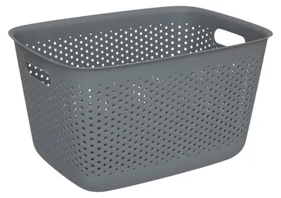 Produktbild von Korb "tila" 17l grau aus kunststoff - 5 five simply smart