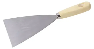 Image de Spatule LEVIOR en acier, manche en bois, 100 mm, réf. 32226.01