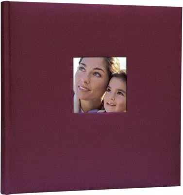 Produktbild von ZEP Leinen Fotoalbum Velina bordeaux 30x31 cm 60 weiße Seiten