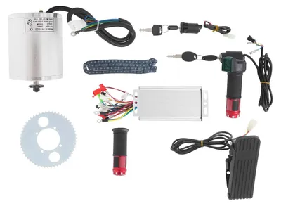 Immagine prodotto di Kit motore BLDC - 36 V 1000 W - Senza riduttore - Con regolatore di velocità - 3100 giri/min - Per e-bike, e-scooter, mini-bike, go-kart, ATV - Motore 15,8×10,8×11 cm - Regolatore 17,5×4,5×8,4 cm