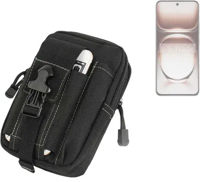Produktbild von K-S-Trade Gürtel Tasche kompatibel mit Oppo Reno12 CPH2625 Gürteltasche Holster Schutz Hülle Handy Hülle Smartphone outdoor Handy-Hülle schwarz