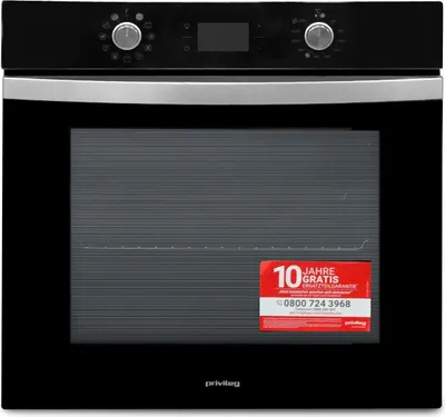 Privileg PBWK3 JH8S BLG Einbau-Backofen mit Hydrolyse und Dampffunktionen/ 71 l/Hydrolyse/CLICK und CLEAN/Multi-Level-Kochen/Pizzafunktion/Freasy Cook
