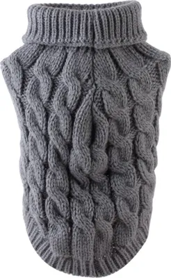 Produktbild von Warme und bequeme Winterkleidung für Hunde, einfarbiger Haustierpullover