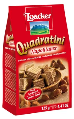 Produktbild von Loacker Loacker Napolitaner Hazelnut Wafer 125 g (Pack of 6)