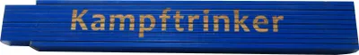Produktbild von Zollstock Kampftrinker 2 m blau