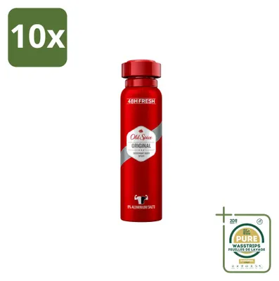 Zdjęcie produktu dla 10 sztuk dezodorantu Old Spice Original, pojemność 150 ml, zestaw ekonomiczny