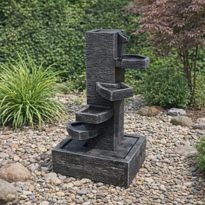 Immagine prodotto di Fontana da giardino con giochi d'acqua Jabalx | 110 x 50 x 48 cm