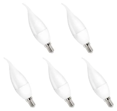 Produktbild von Spectrum E14 LED Kerzenlampe 4W 340lm 4000K Neutralweiß 230V 5 Stück