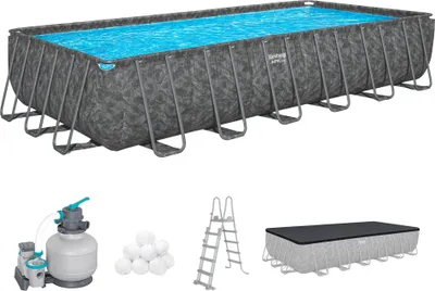 Produktbild von Bestway APX365 winterfestes Frame Pool Komplett-Set 732 x 366 x 132 cm