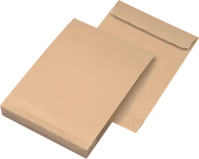 Produktbild von MAILmedia Faltenversandtaschen DIN B4 ohne Fenster braun mit 4,0 cm Falte, 100 St