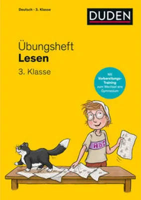 Produktbild von Übungsheft - Lesen 3. Klasse: Mit Stickern und Lernerfolgskarten (Übungshefte Grundschule Deutsch)