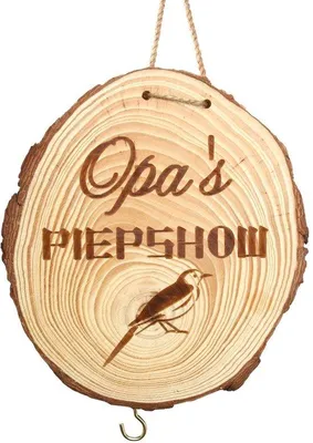 Immagine prodotto di Casetta per uccelli in legno di piccole dimensioni con gancio e mangiatoia