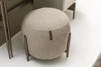 Image de Chambre à coucher Tabouret Tabouret rembourré Tabouret en tissu Meubles design moderne