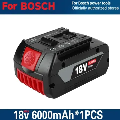 Produktbild von 18V Akku für Elektrowerkzeug - Li-Ion Ersatzakku - 6,0Ah 6000mAh - Mit Ladestandsanzeige - 1 Stück