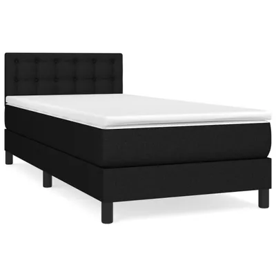 Obrázek produktu pro vidaXL Postel Boxspring s matrací černá 100x200 cm Látka