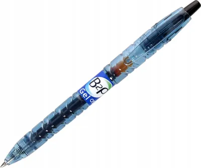 Zdjęcie produktu dla Pilot B2P Gel, Długopis wciskany, Czarny, Przezroczysty, Czarny, Plastik, 0,5 mm, 0,32 mm