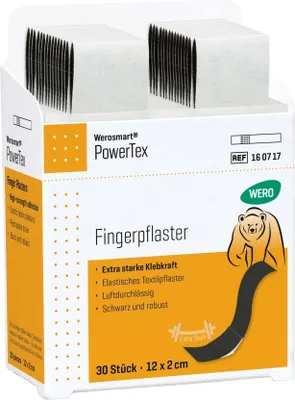 Produktbild von PowerTex Fingerpflaster, 12 x 2 cm, 30 Stk