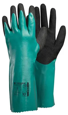Produktbild von Chemikalienschutzhandschuh TEGERA 7361 | 12 Paar grün, Cat.III, 4121X, Gr. 7