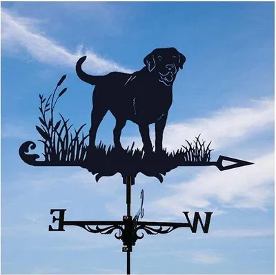 Immagine prodotto di Decorazione in metallo nero per recinzione da giardino con cane