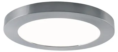 Produktbild von Deckenleuchten - LED / CCT Deckenleuchte "BONUS" Ø: 22,5cm chrom, Deckenlampe im Functional Style, aus Metall und Kunststoff in chrome, 1,9 cm hoch, Ø 22,5 cm, inkl. LED – CCT-Wechsler – Schiebeschalter