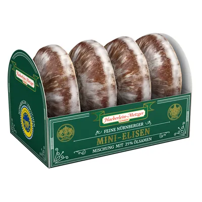 Produktbild von Haeberlein feinste Nürnberger Mini Elisen Lebkuchen mit Schokolade 50g
