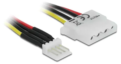Productafbeelding van Kabel, 4-pins stroomconnector (Floppy) > 4-pins Molex-connector, 30 cm, Delock