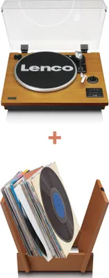 Produktbild von Lenco LS-55WA - Plattenspieler mit Bluetooth®, USB, MP3, Lautsprecher - Holz