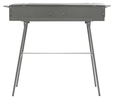 Produktbild von Tragbarer BBQ Grill - Faltbarer Holzkohlegrill - 80 x 18 x 13 cm - Für Camping, Picknick und Gartenparty