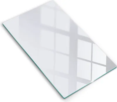 Produktbild von Abdeckung Glas - Küchenabdeckung - 30x52 cm - Abdeckplatte - weiße Farbe