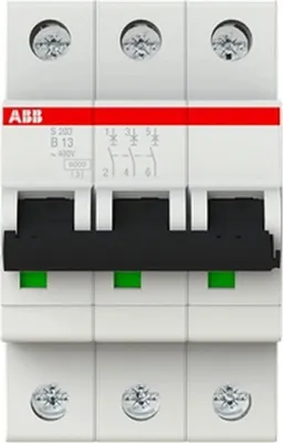Produktbild von LS-Schalter, 6kA, B, 13A, 3pol, 3TE, 1 Stk.